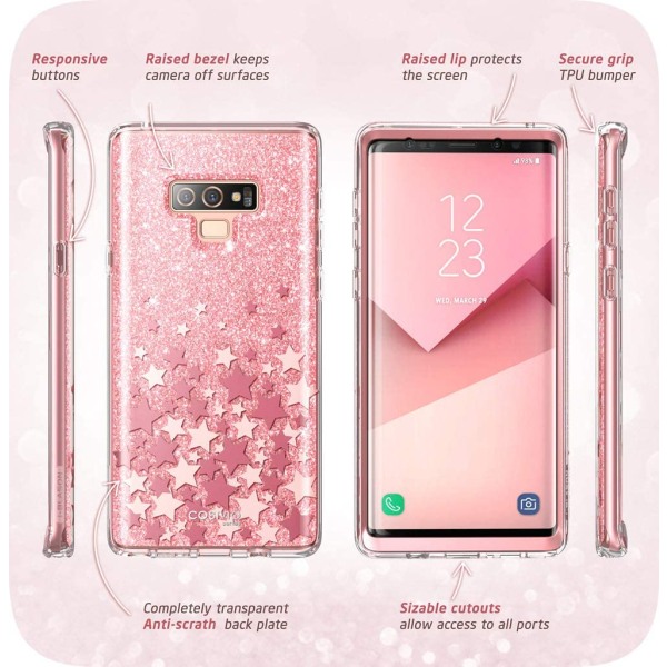 Galaxy Note 9 case Rosa