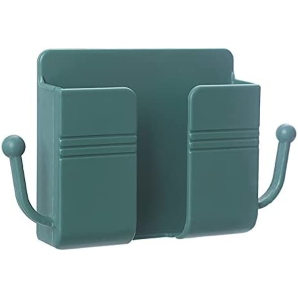 4 ST Stålningsfri väggmonterad telefonhållare, Sticky Remote (grön)