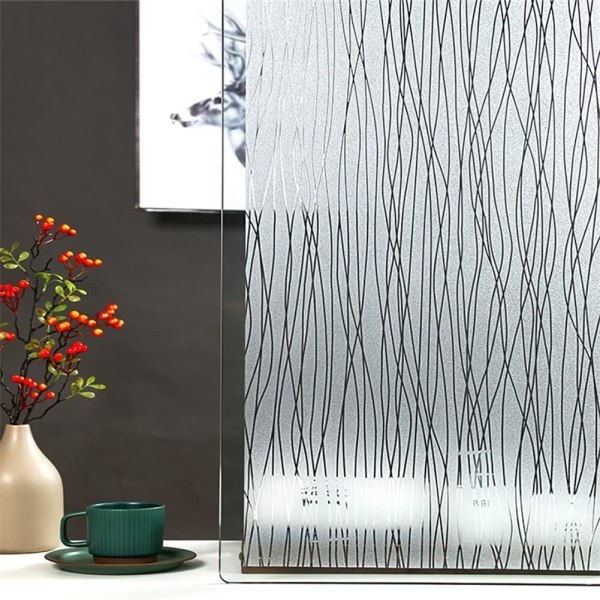 Matt glas med vinranka (stil A Dim 50x200cm)