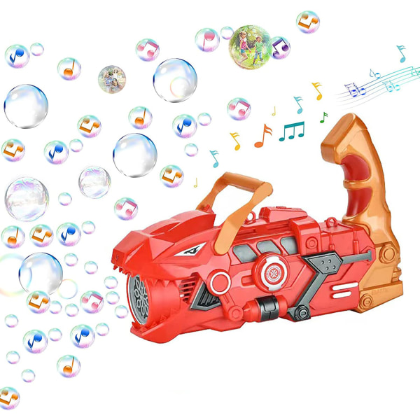 Bubble Gun för barn, för Bubble Party Favors, födelsedag (röd)