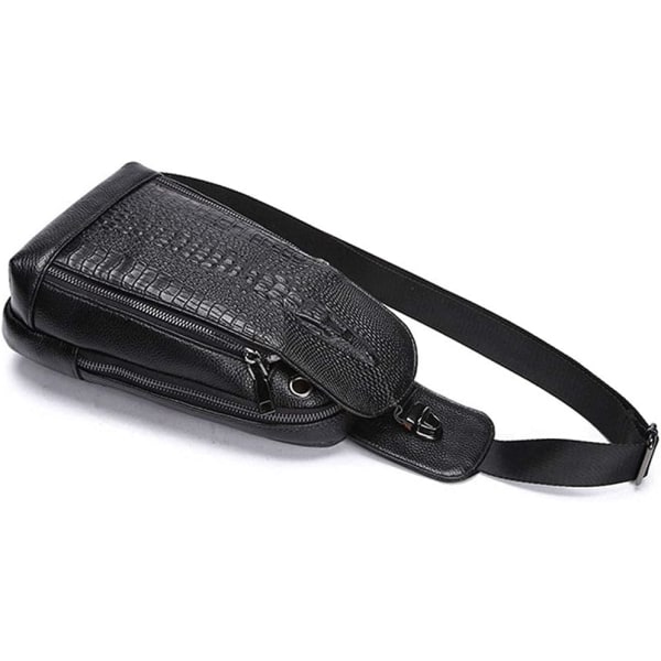 Axelremsväska i läder Crossbody-väska Herr Dam Resor Utomhussporter, Ryggsäckar