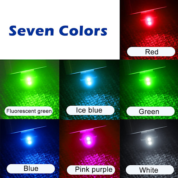 Mini USB LED Auto Interiör Atmosfär Ljus Nödbelysning Ljus PC Bil Färgglad Dekorativ Lampa