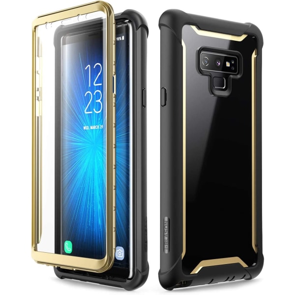 Galaxy Note 9 Case Bumper Case Skärmskydd Svart/Guld