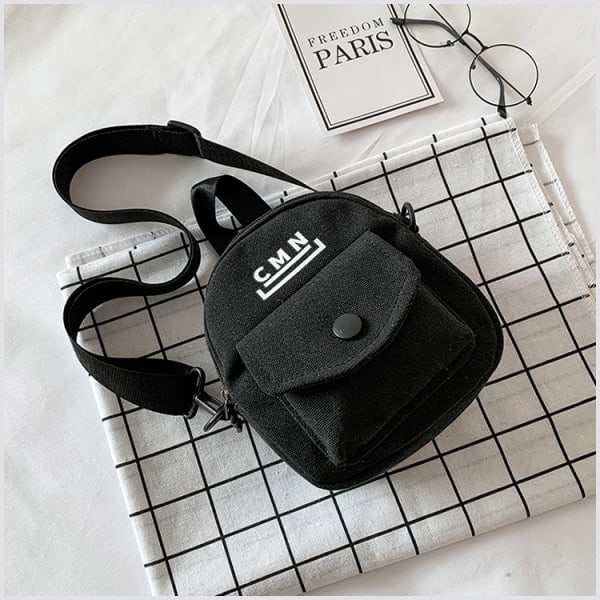 Tecknade små väskor Designerväskor för kvinnor Canvas Crossbody-väska för kvinnor Telefon Axelväskor Damväskor Väskor Kvinnliga Handväskor