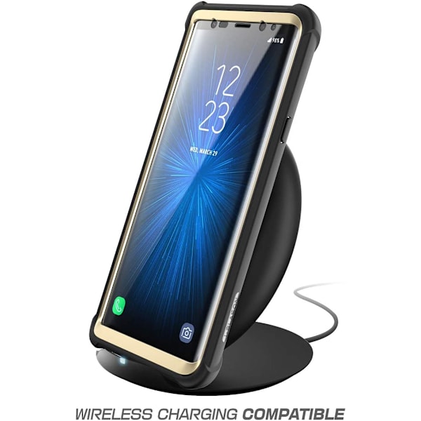 Galaxy Note 9 Case Bumper Case Skärmskydd Svart/Guld
