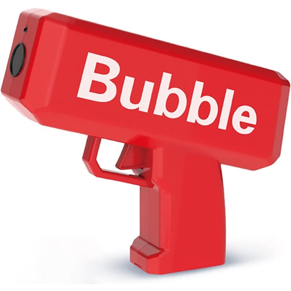 Red Bubble Maker Blower- Bubble Gun för inomhus utomhus