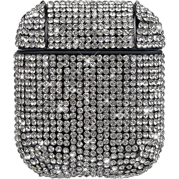Blinkande case (silver) för AirPods, lyxig gnistrande s