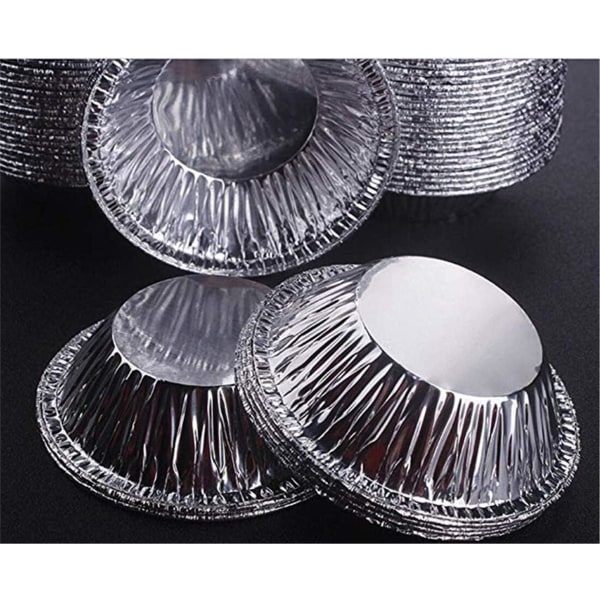 250 äggtårtor/ set engångsbägare av aluminiumfolie bakning muffins cupcake form rund form