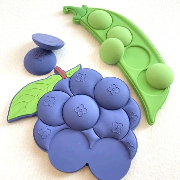 Creative Kylskåpsmagneter i gummi 3D Kylskåpsmagneter Fruit Fridge Mag