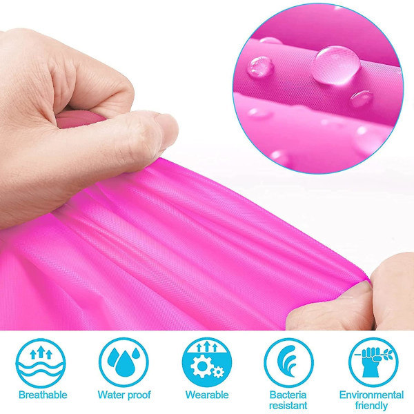Althee Poncho, 5-pack regnrock för vuxna, engångs- eller återanvändbar nödponcho