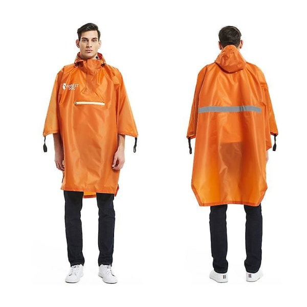 Regnrock Utomhuscamping Bergsklättring Ridning Poncho Vattentät regnponcho