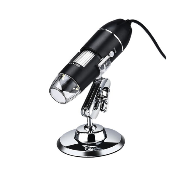 USB digitalt mikroskop, handhållet 40X-1000X förstoringsendoskop, 8 LED minikamera