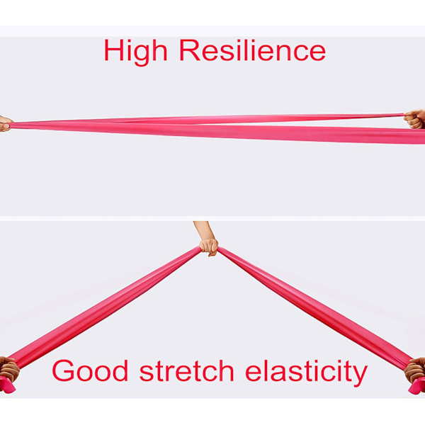 Resistance band set, latex elastiska band, för styrketräning, fysioterapi