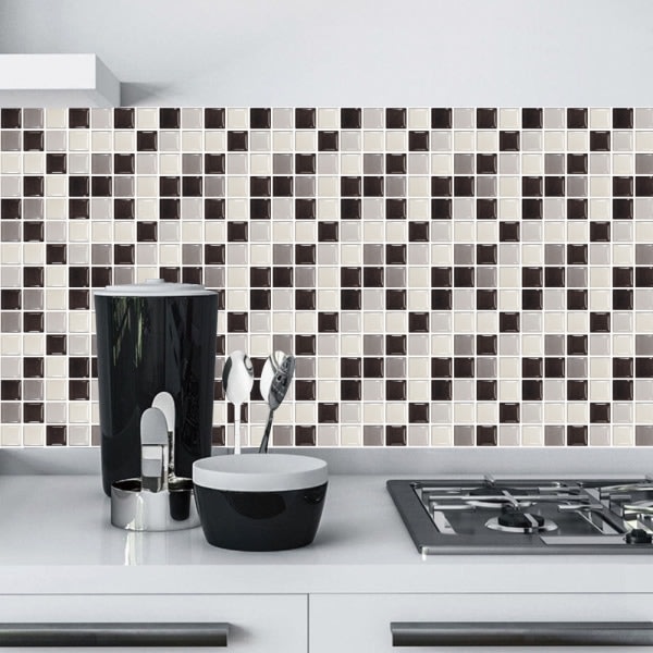 30st Mosaik Kakel Sticker Väggdekoration Sovrum Vattentät C 30ST