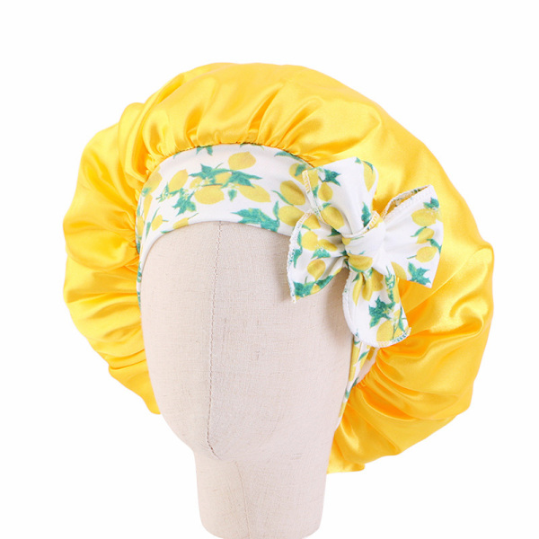 Cap i satin Silk cap (gul)