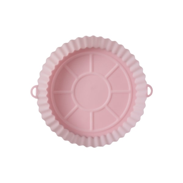 Air Fryer Bakkorg Mjuk plåt Tillbehör Återanvändbar-4 typer Pink