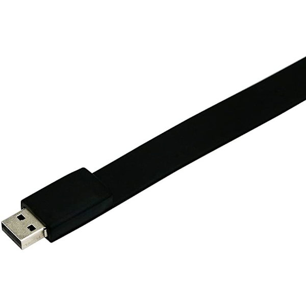 Bärbar vattentät armbandsdesign USB blixt, svart 128GB