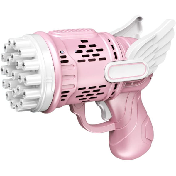 23-håls bubbelpistol bubbelmaskin, automatisk bazooka, rosa