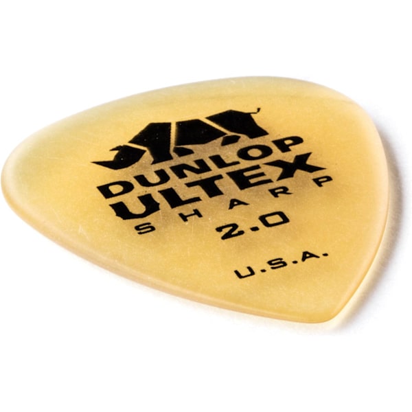 Rhino Horn Guitar Pick Standard Sharp, 2,0 mm, 6/Pack