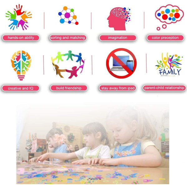 Loom Bands Loom Bands Kit, Färgglada Loom Bands, Gummiband
