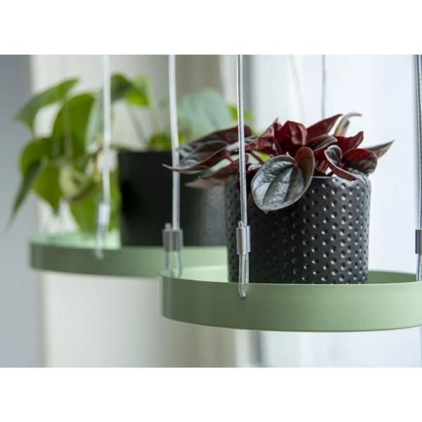 Esschert Design Hängande växtbricka rund grön s Grön