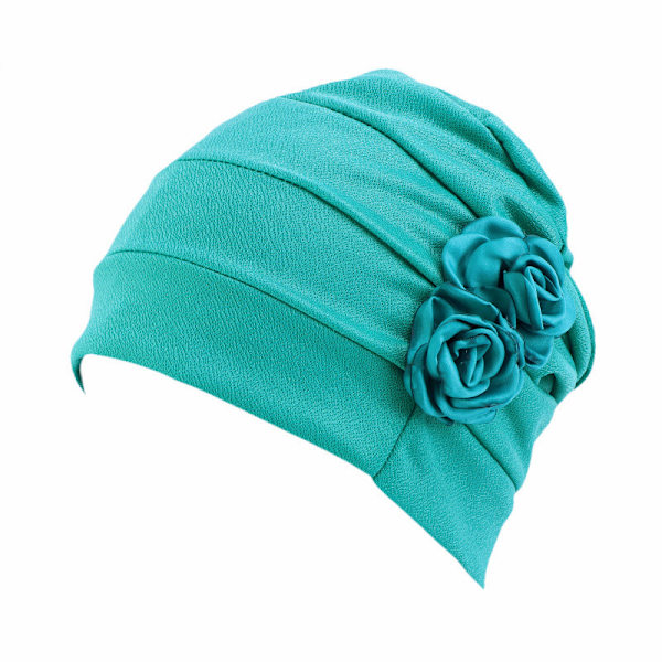 Flower Design Kemoterapi Cap (grön)