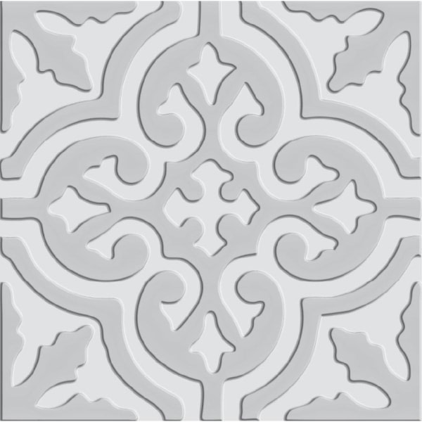 Marockansk grå mönster kakel dekor 30-pack