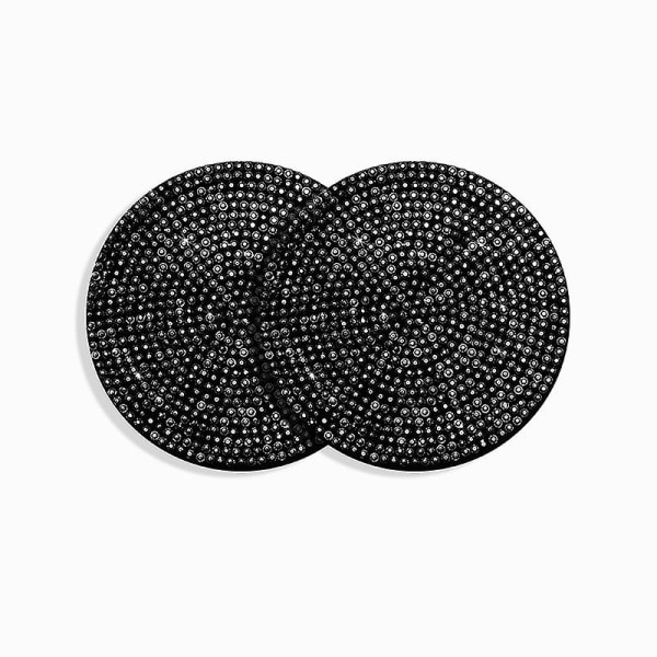 2ST Diamond Crossing Roller Coastern Cup Water Slot Cup Cup Rider | Car Paste Flower | Svart