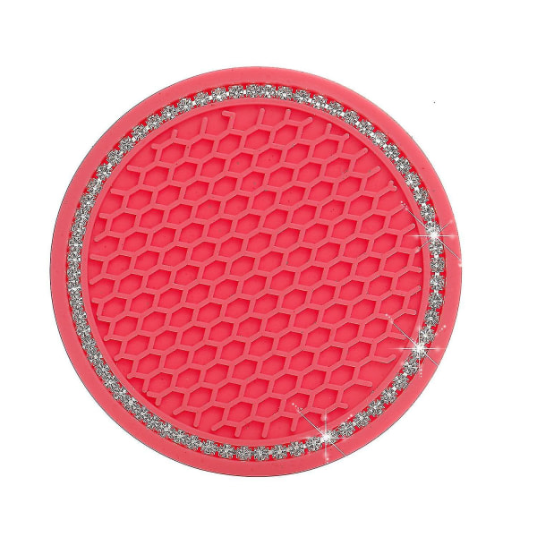 2st Bilmatta Vattenkopp Flaskhållare Anti-slip Pad Matta Vattenmelon Röd