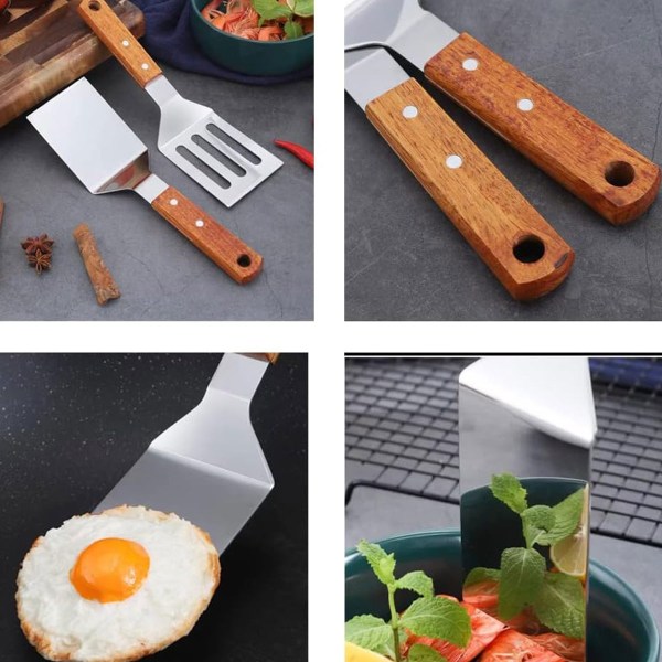 Grillspatel rostfri spatel set grillspatel kök grillspatel