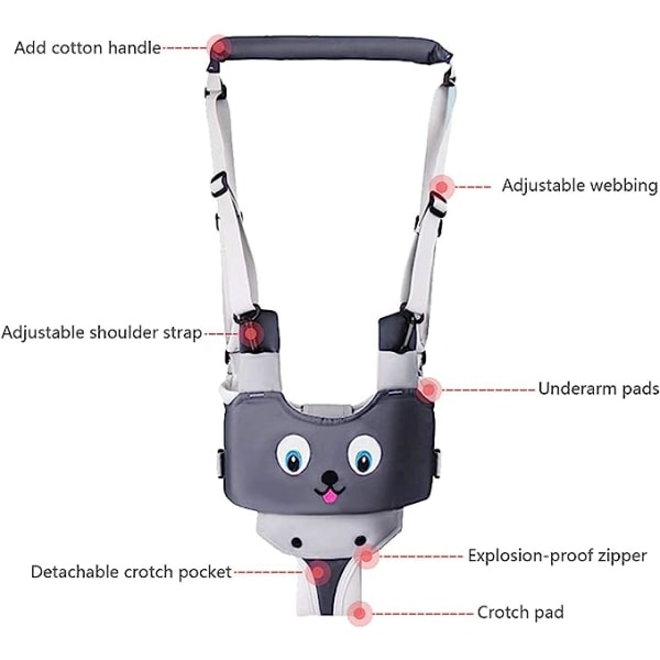 Baby Walking Sele Mesh Walking Aid Toddler Justerbar Hjälpmedel