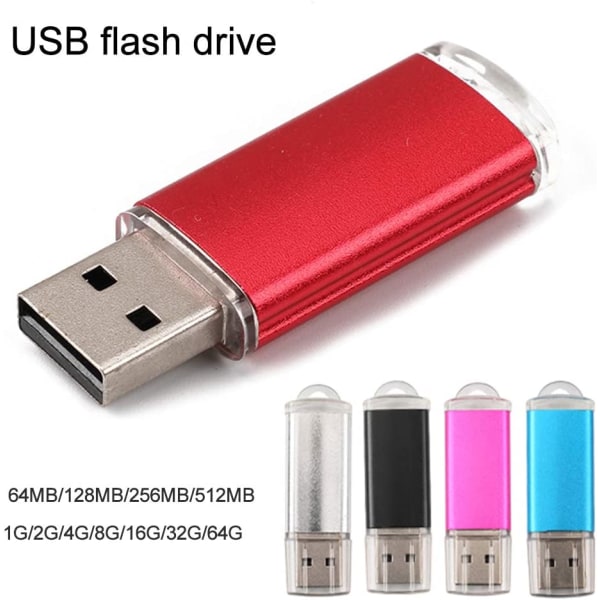 Höghastighetslock USB Flash Drive Pen/ USB -minne BLÅ 64GB