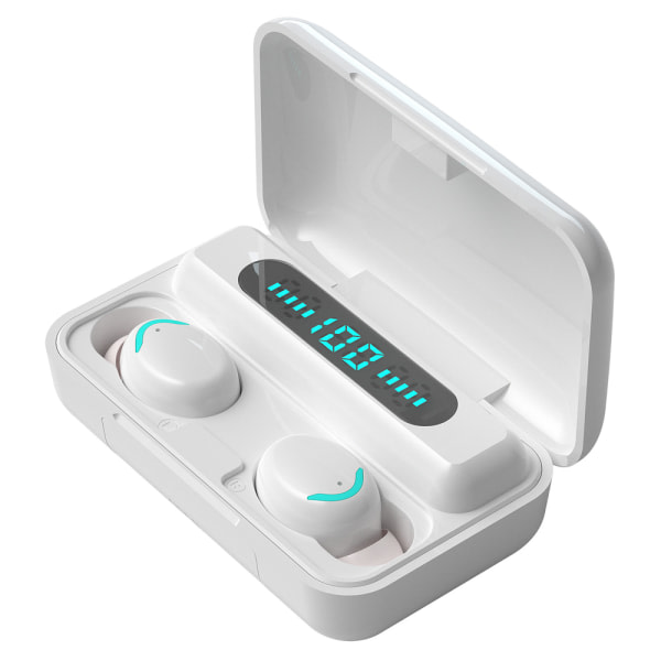 Trådlösa hörlurar, Bluetooth 5.1 hörlurar Wireless Immersive White