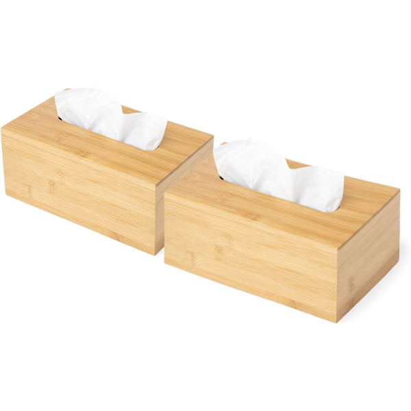 Design Bambu Tissue Box Lock/stil - Modern/minimalistisk stil Passar kort platt Tissue Box...