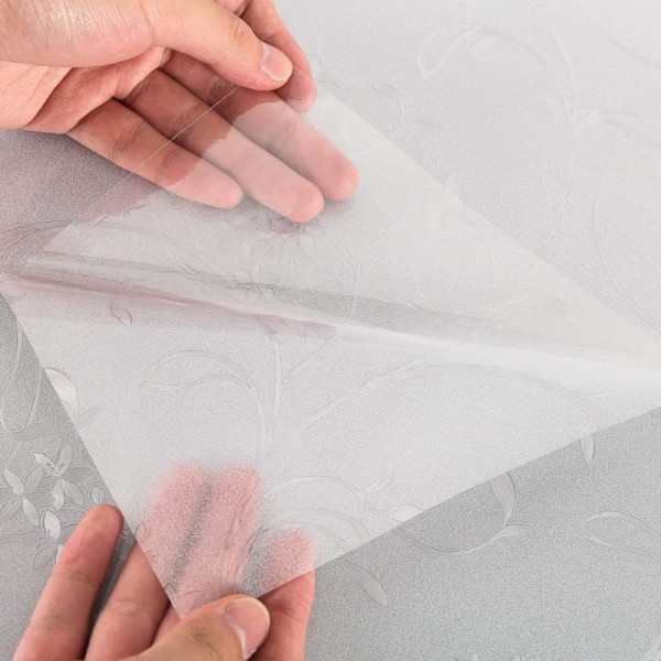 Dekal med tonat glas (blomma från 40x200cm)