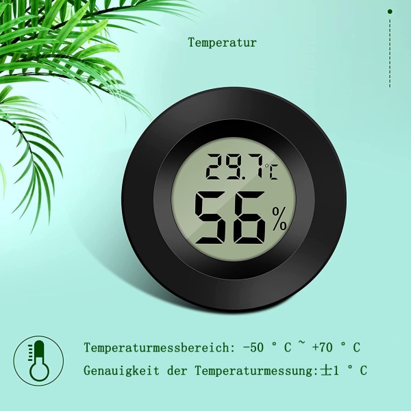 Mini Digital LCD-termometer Hygrometer Temperatur Luftfuktighet Bärbar Indikator