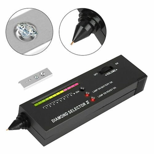 Diamond Tester Selector Upplyst smycke Gem Tester Tool med LED-indikator