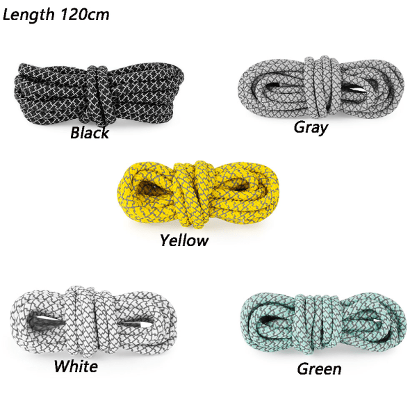 1 Par 120 cm Sneaker Shoestrings Sport Shoestrings GRÖN