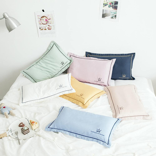 2x 67*47cm Tencel kuddfodral (blå)