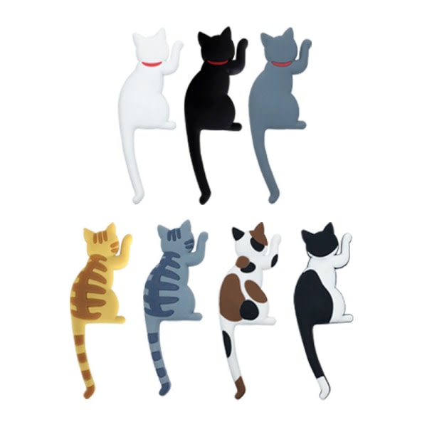 Söt multifunktionell kattmagnetklistermärke för kylskåp Kylskåpmagnet Ho