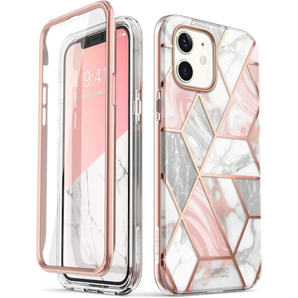 iPhone 12 Mini Case Snyggt fodral Skärmskydd, marmor