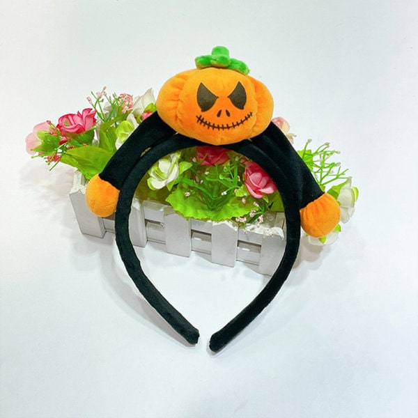 Pumpa Pannband Halloween Nyhet Huvudbonad Creative Devil Pannband Carnival Cosplay