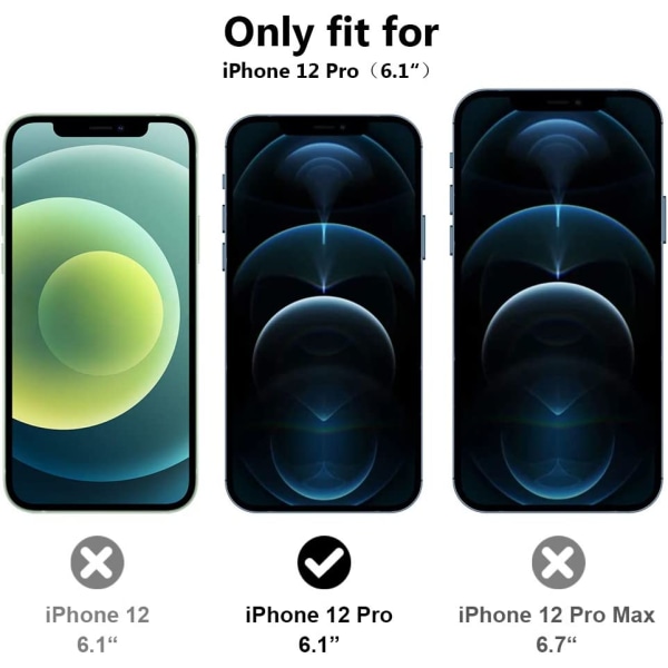 iPhone 12 Pro kameraskyddsfilm 9H härdat glas