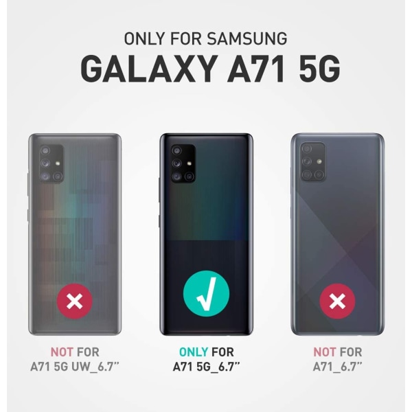 Samsung Galaxy A71 Case Skärmskydd Marmor