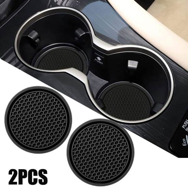 2ST Bil Mugghållare Anti Slip Pads Kuddar Kuddar Mattor Inredning