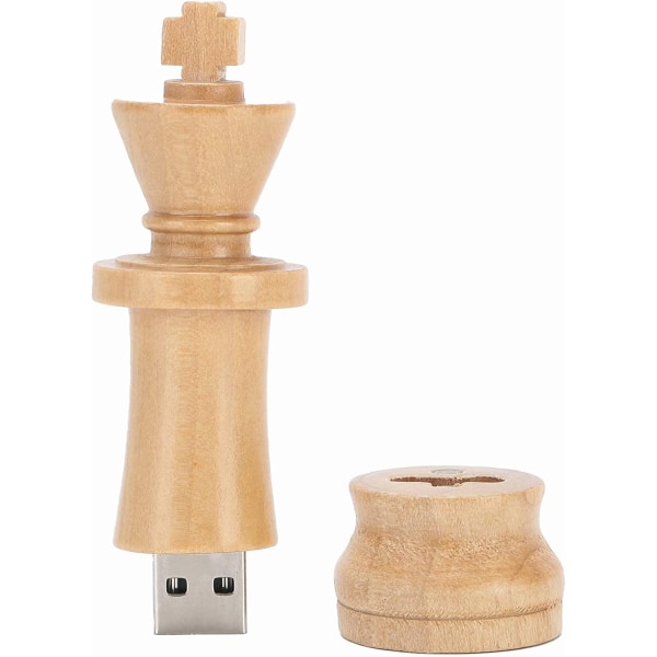 Trä, schackformat mahogny Flash Drive Thumb Drive, (128G)