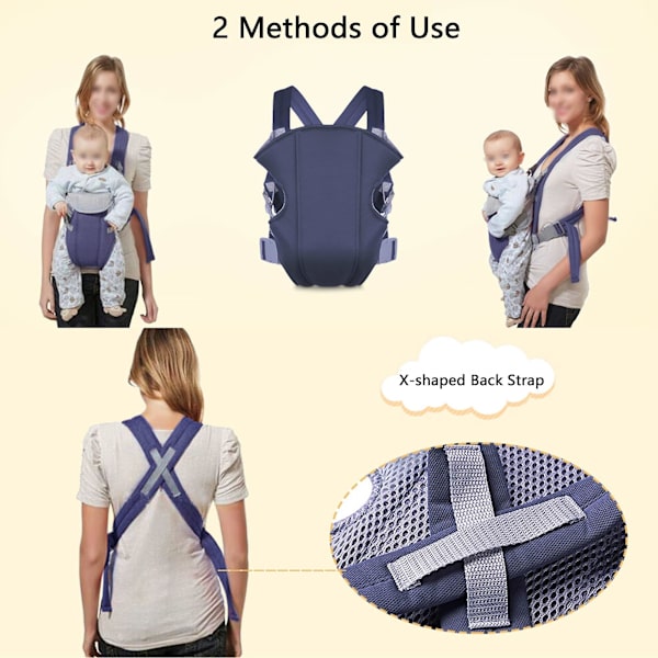 Baby Ergonomisk justerbar i andningsbart tyg