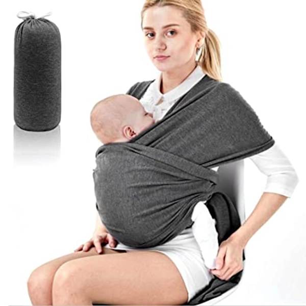 Baby , andas, unisex, lämplig för nyfödda under 15 kg, lätt att bära, mörkgrå