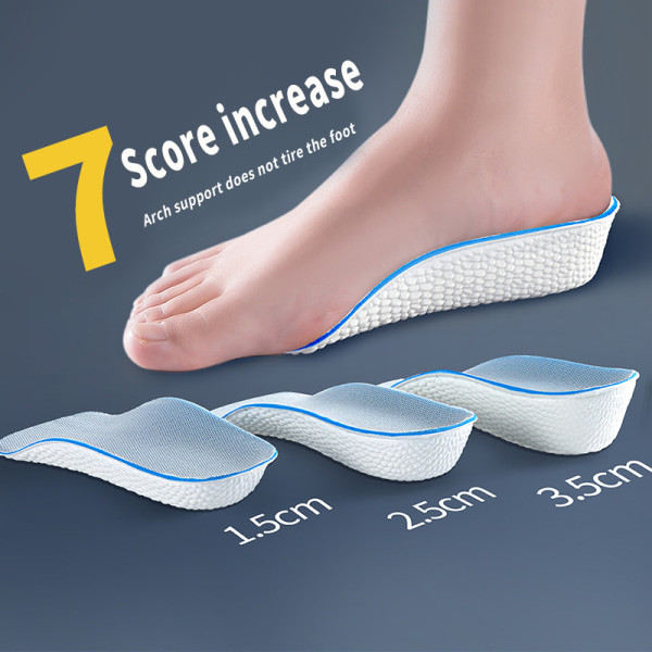 1,5/2,5/3,5 Cm Arch Support Höjd Öka innersulor