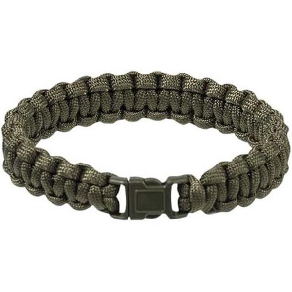 Paracord armband oliv